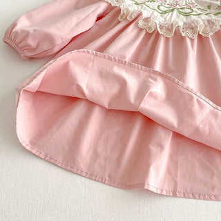 Pink Garden Ruffle Dress