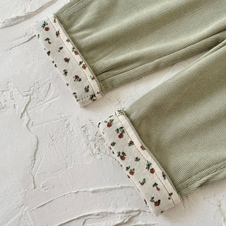 Flower Leg Overalls Jumpsuit - RYAN AND REMI