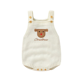 Newborn Knitted Christmas Romper