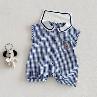 Checkered Bear Jumpsuit - RYAN AND REMI