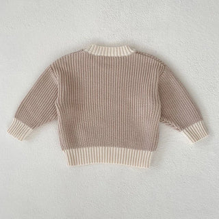 Sand Knitted Pullover Shorts Set