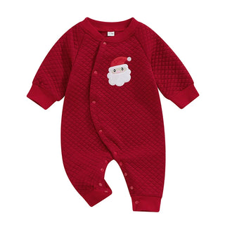 Newborn Christmas Patch Jumpsuit