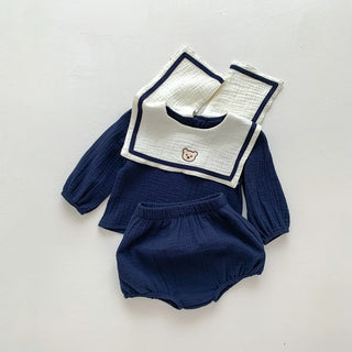Nautical Bear Top Shorts Set