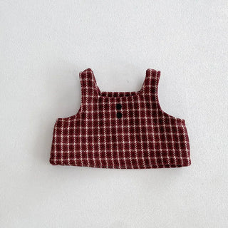 Retro Tweed Vest and Shorts Outfit - RYAN AND REMI