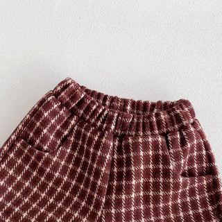 Retro Tweed Vest and Shorts Outfit - RYAN AND REMI