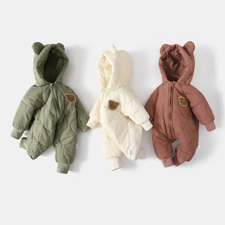 Fleece Bear Hooded Jumpsuit! - RYAN AND REMI