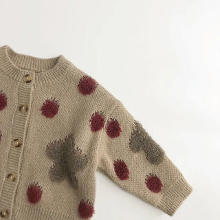 Strawberry Jacquard knitted Sweater - RYAN AND REMI