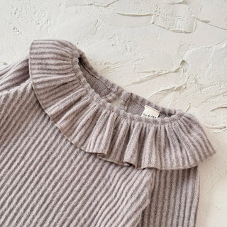 Autumn Toddler Baby Girls Outfit Purple Fleece Fleece Fleece Long Sleeve Sweatshirt Elastic Waist Pants Spring Clothes - RYAN AND REMI