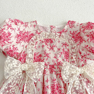 Lace Detail Floral Romper - RYAN AND REMI