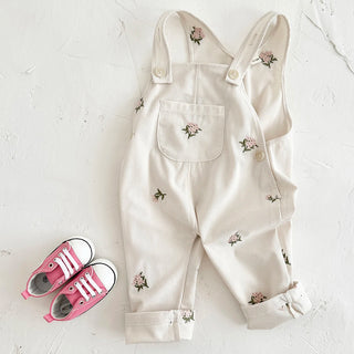 Floral Corduroy Jumpsuit - RYAN AND REMI