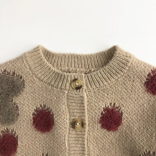 Strawberry Jacquard knitted Sweater - RYAN AND REMI