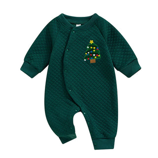 Newborn Christmas Patch Jumpsuit