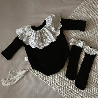 Eyelet Collar Romper