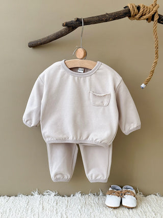 Pocketed Solid Jogger Set - RYAN AND REMI