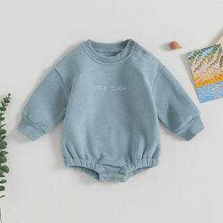 Little Dude Embroidered Bodysuit - RYAN AND REMI