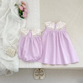 Sisters Lace Petal Collar Outfit