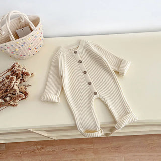 Soft Neutral Knit Jumpsuit - RYAN AND REMI