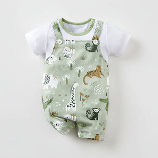 Animal Zoo Print Romper Jumpsuit