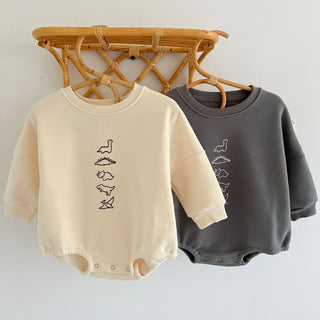 Dinosaur Sweatshirt Bodysuit - RYAN AND REMI
