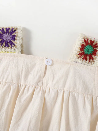 Fly Sleeve Patch Romper