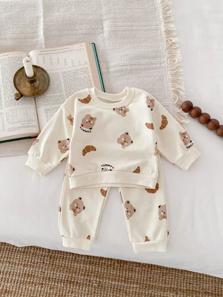 Teddy Bear Croissant Jogger Set