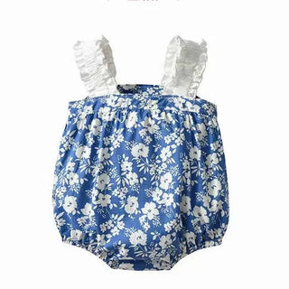 Lace Ribbon Romper Set