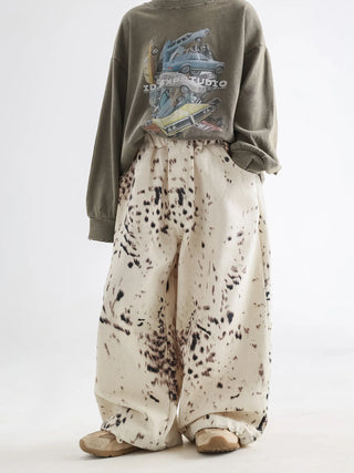 Leopard Print Wide Leg Pants - RYAN AND REMI