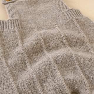 Knitted Newborn Jumpsuit w/Hat Set. 2Pcs - RYAN AND REMI