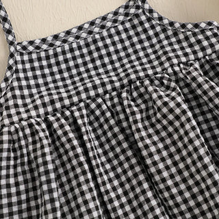 Plaid Picnic Romper Dress - RYAN AND REMI