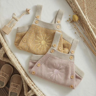 Sunshine Knitted Romper