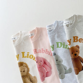 Cartoon Pressed Animal  Bodysuit - RYAN AND REMI