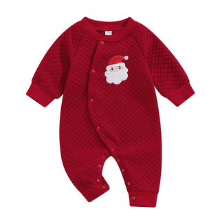 Newborn Christmas Patch Jumpsuit