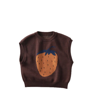 Sleeveless Fruit Knit Vest