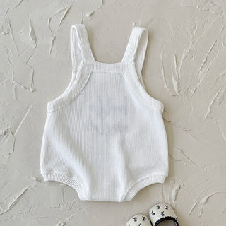 2025 Spring Newborn Baby Clothing Cotton English Embroidered Baby Jumpsuit - RYAN AND REMI