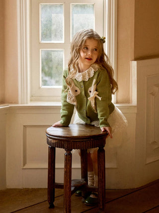Knitted Jacquard Rabit Cardigan