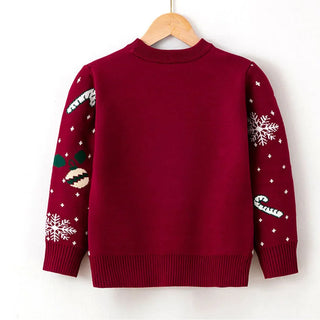 Knitted Teddy Bear Christmas Sweater - RYAN AND REMI