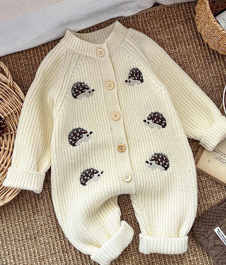 Animal Embroidered Knitted Jumpsuit - RYAN AND REMI