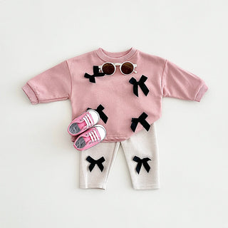 3D Ribbon Sweat and Pants Set - RYAN AND REMI
