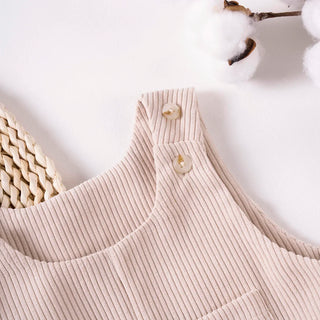 Cute bBear Pocket Overalls Jumpsuit