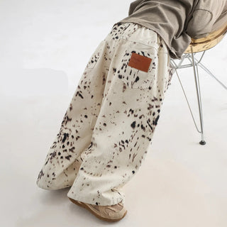 Leopard Print Wide Leg Pants - RYAN AND REMI