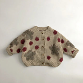 Strawberry Jacquard knitted Sweater - RYAN AND REMI