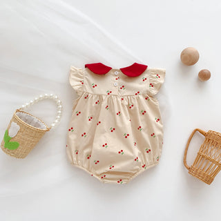 Cherry Print Romper - RYAN AND REMI