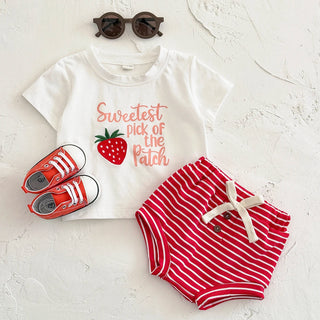 Striped Shorts Fruit Set