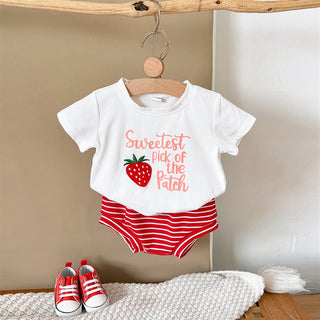 Striped Shorts Fruit Set