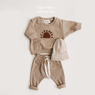 Fuzzy Rainbow Sun Jogger Set - RYAN AND REMI