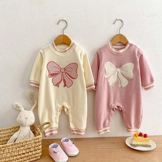Knitted Ribbon Bow Jumpsuit - RYAN AND REMI