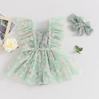 Newborn Floral Romper Set