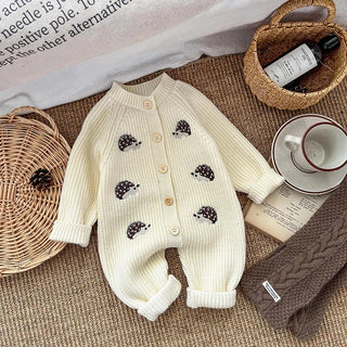 Animal Embroidered Knitted Jumpsuit - RYAN AND REMI
