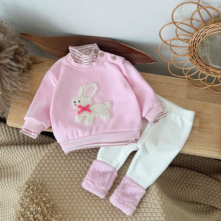 Plush Bunny Rabbit Sweater Set - RYAN AND REMI