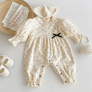 Long Sleeves Flower Ribbon Outfit - RYAN AND REMI